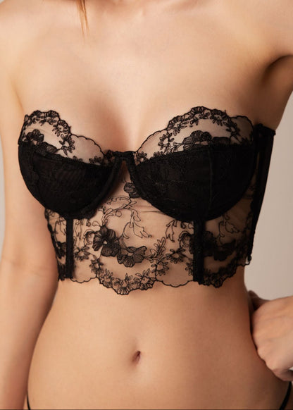 Corselet Catherine | Conjunto em Renda Bordada